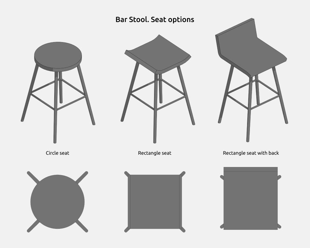 Chairs Revit Families — Seat options