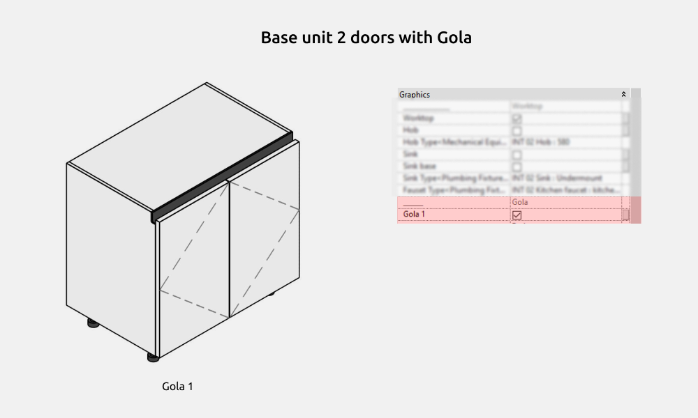 Kitchen Revit Families — Gola