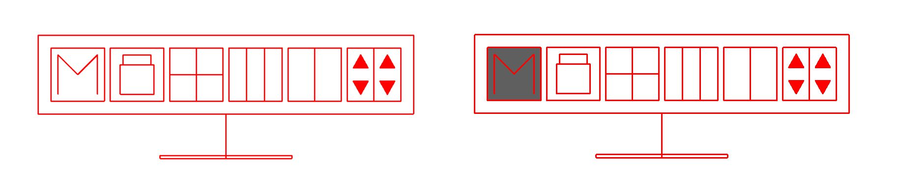 Symbols with different fills