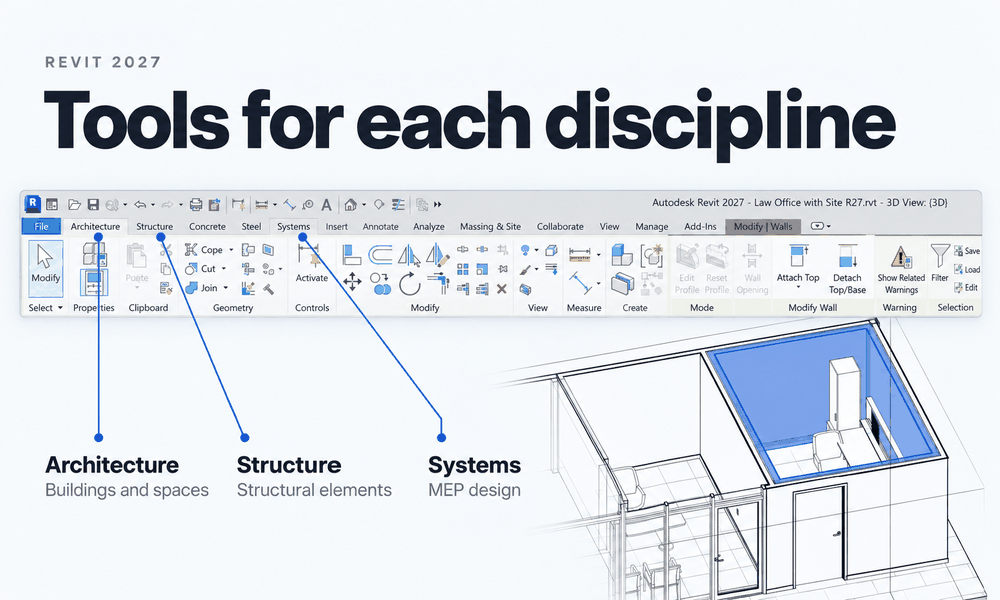 Revit tools for architects, structural engineers, and MEP engineers