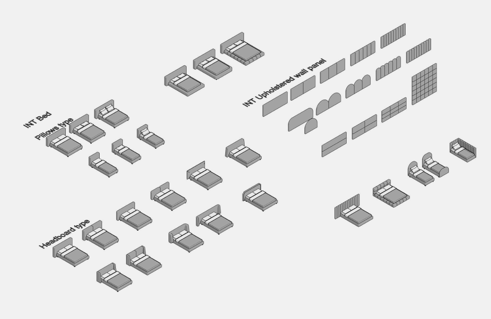 Beds Revit Families — SET STRUCTURE