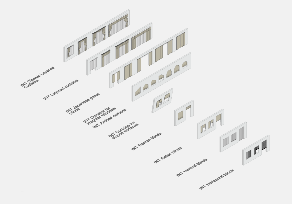 Curtains Revit Families — SET STRUCTURE
