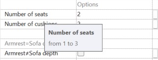 Sofas Revit Families — Options