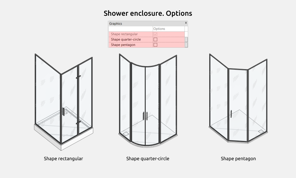Bathroom Revit Families — Options