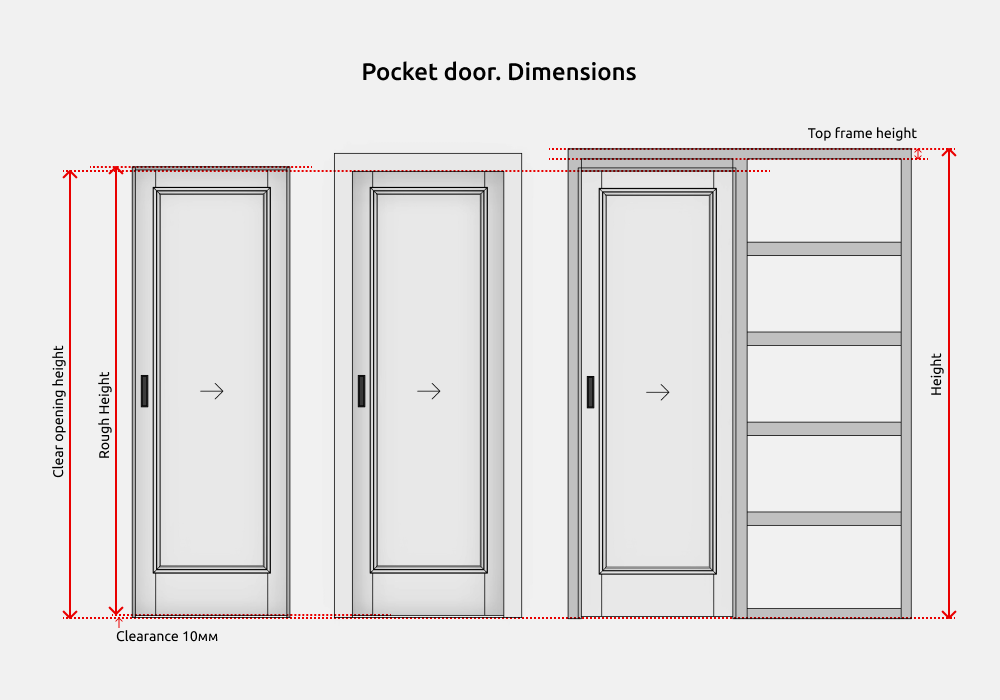 Doors Revit Families — Pocket door