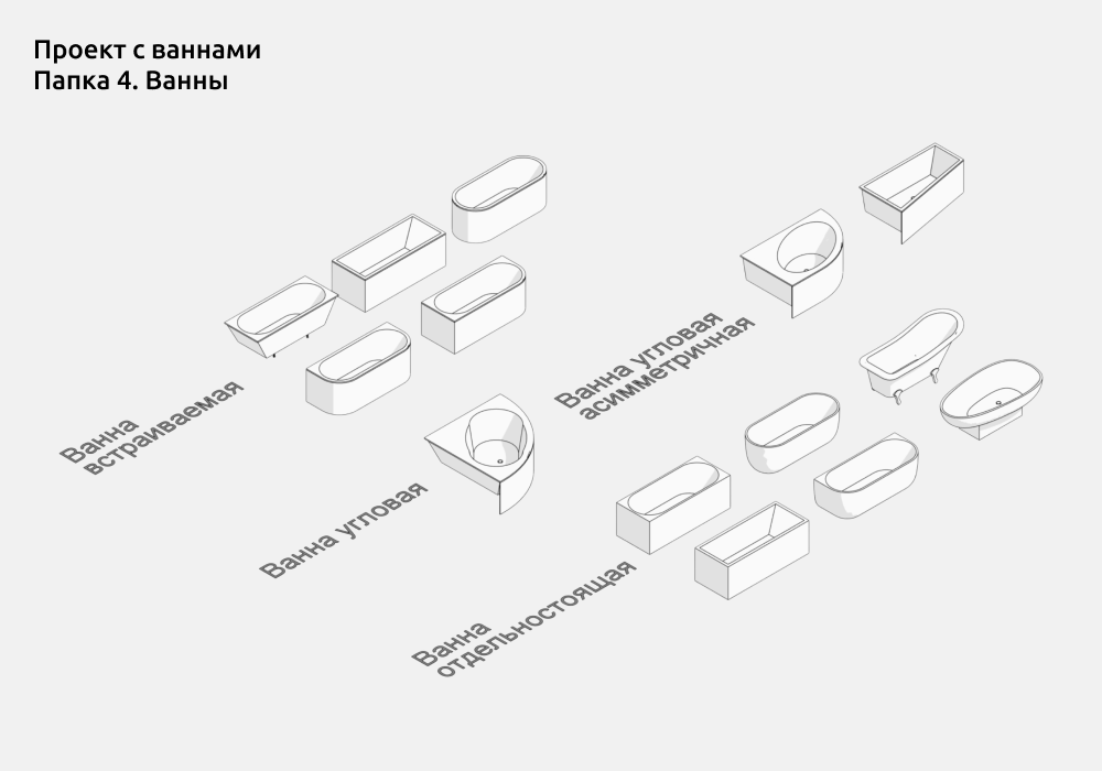 Сантехника для Revit — СОСТАВ НАБОРА