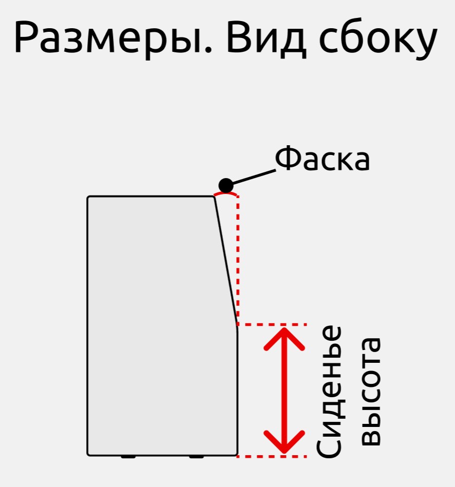 Диван-трансформер для Revit — Размеры элементов