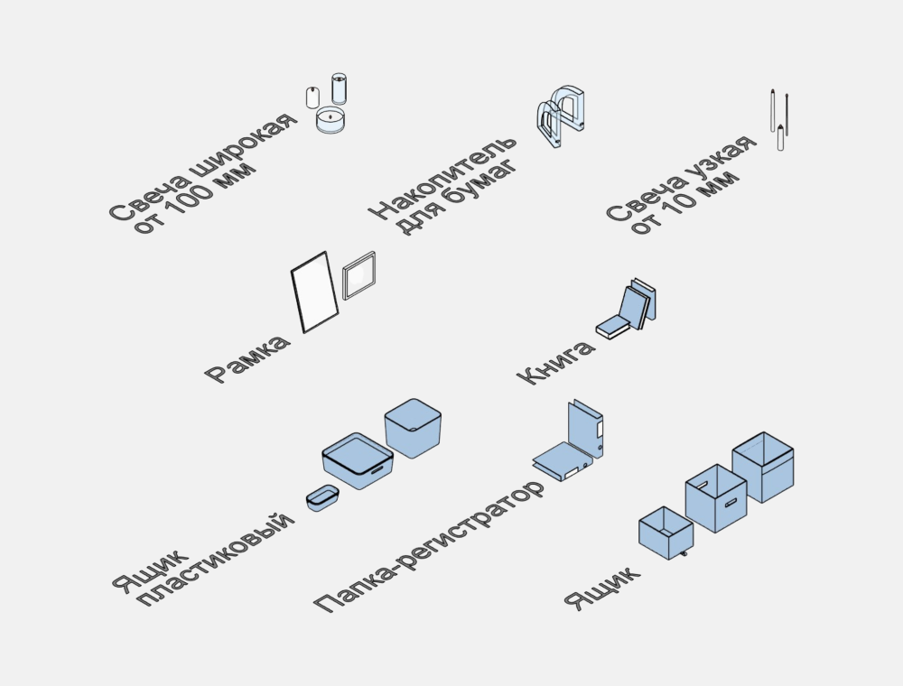 Стеллажи для Revit — Декор