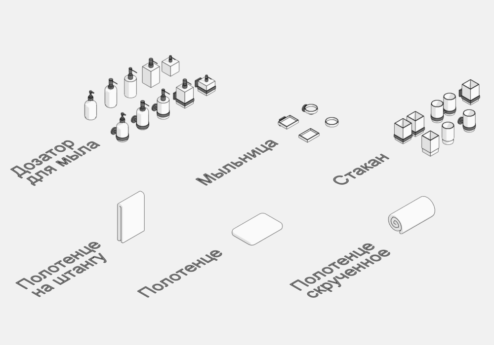 Сантехника для Revit — Антураж
