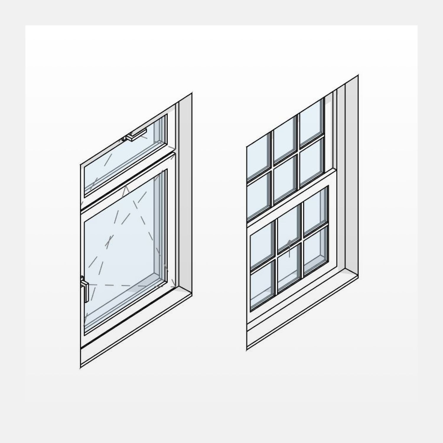 Окна для Revit — превью набора