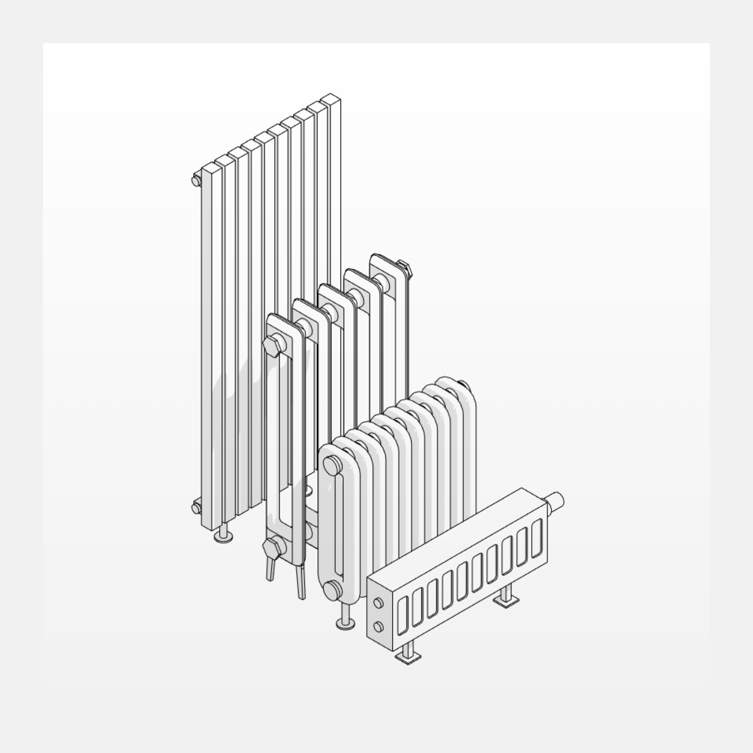 Радиаторы для Revit — превью набора